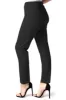 Plus Size Black Elastic Waist Ankle Pants sold by SlimSation
