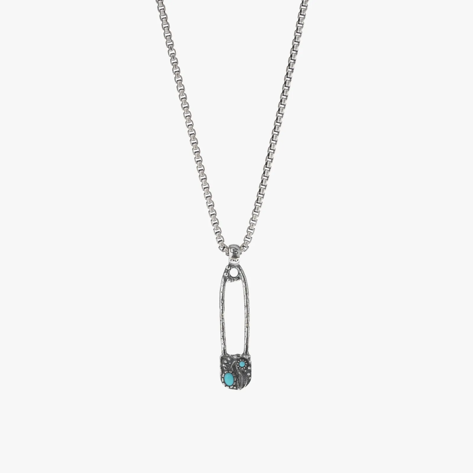 Sterling Silver Safety Pin Necklace sold by WP Standard