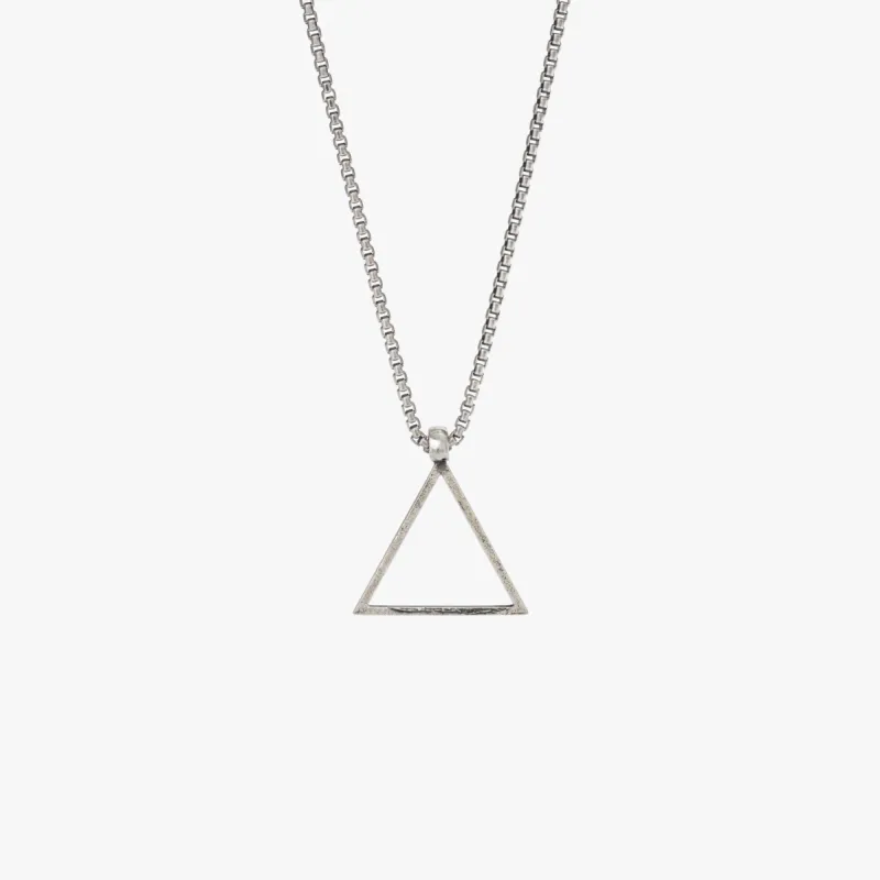 Sterling Silver Triangle Necklace sold by WP Standard