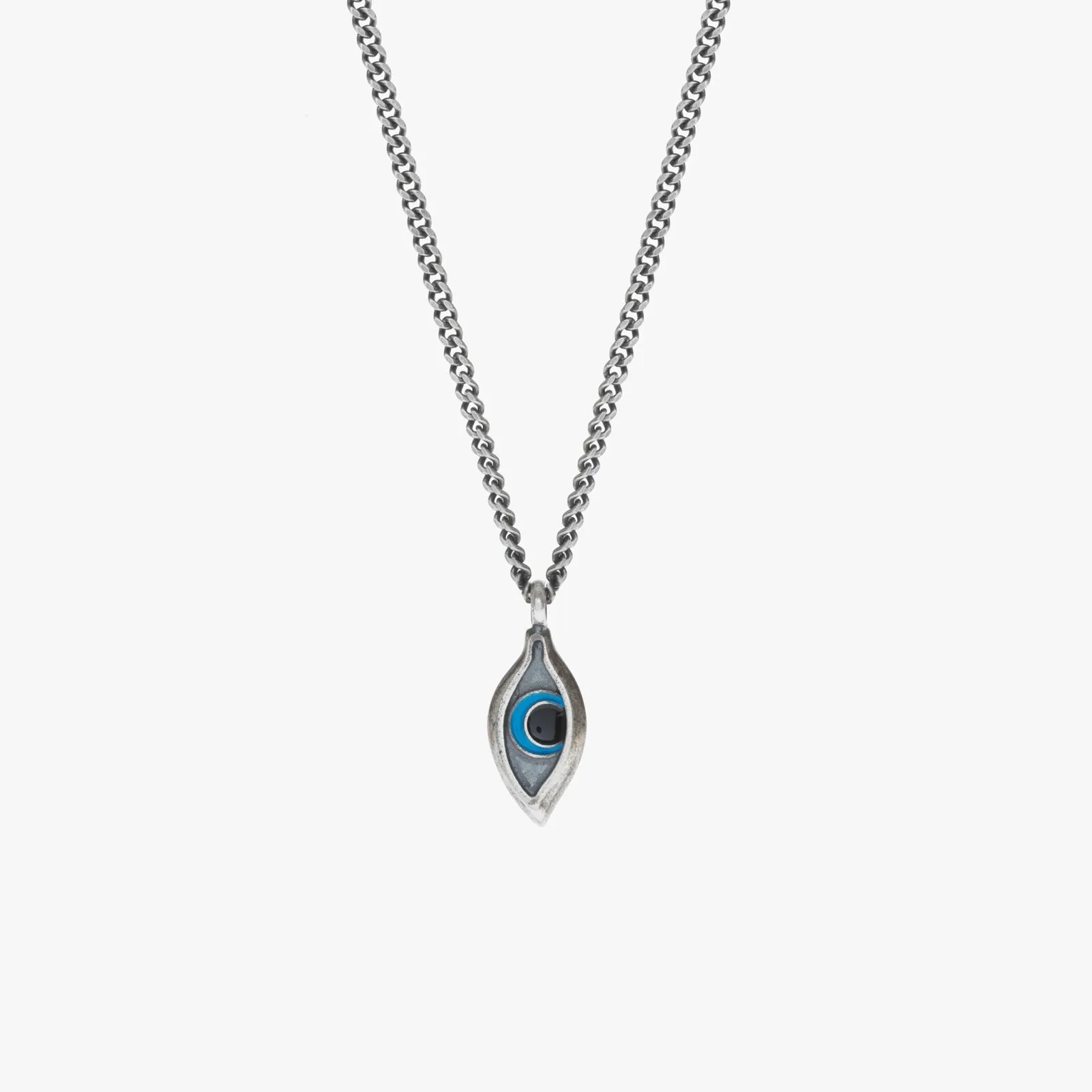 Sterling Silver Evil Eye Pendant Necklace sold by WP Standard