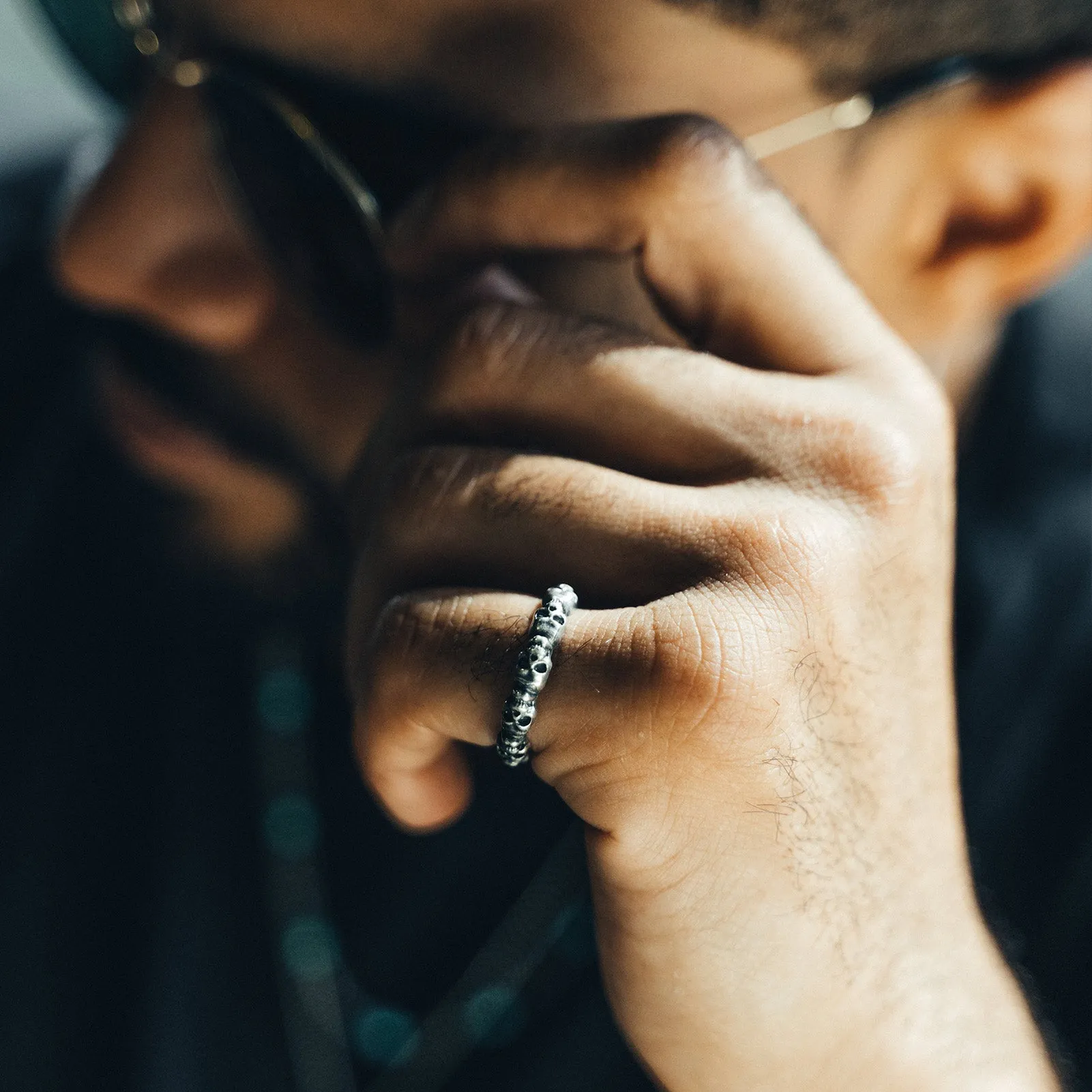 Sterling Silver Mini Skull Head Ring sold by WP Standard product image thumbnail 3