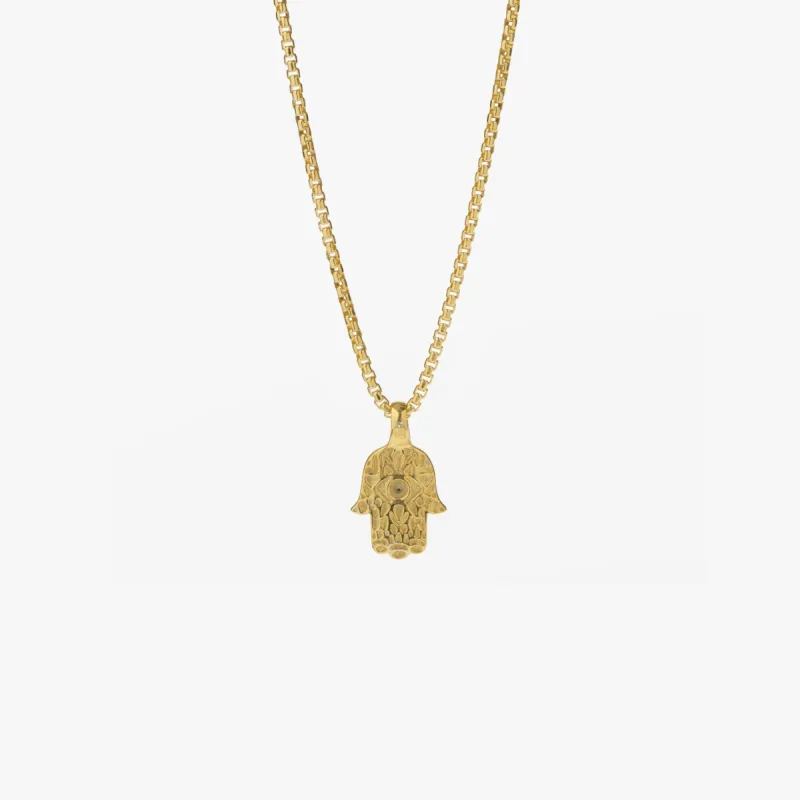 Gold Hamsa Necklace sold by WP Standard