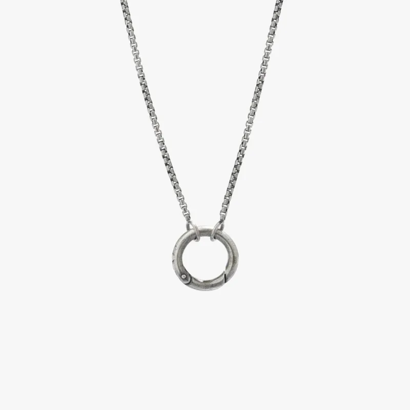Sterling Silver Circle Amulet Necklace sold by WP Standard