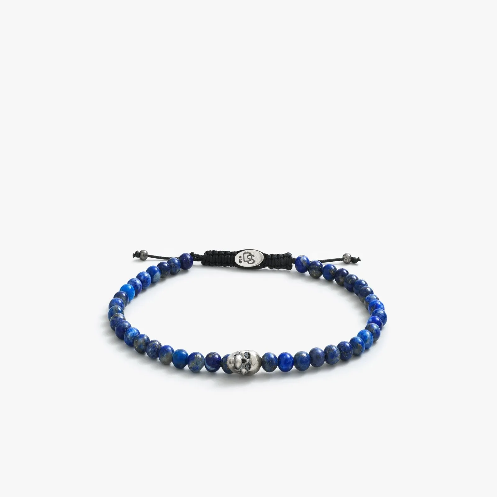 Sterling Silver Skull Bead Bracelet sold by WP Standard