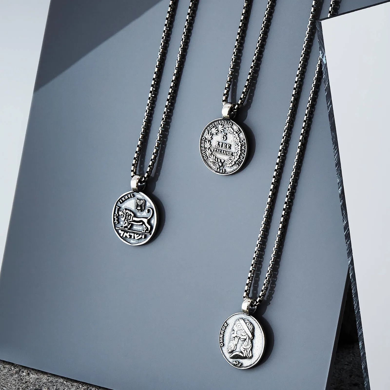 Sterling Silver Ancient Israeli Lion Coin Necklace sold by WP Standard product image thumbnail 5