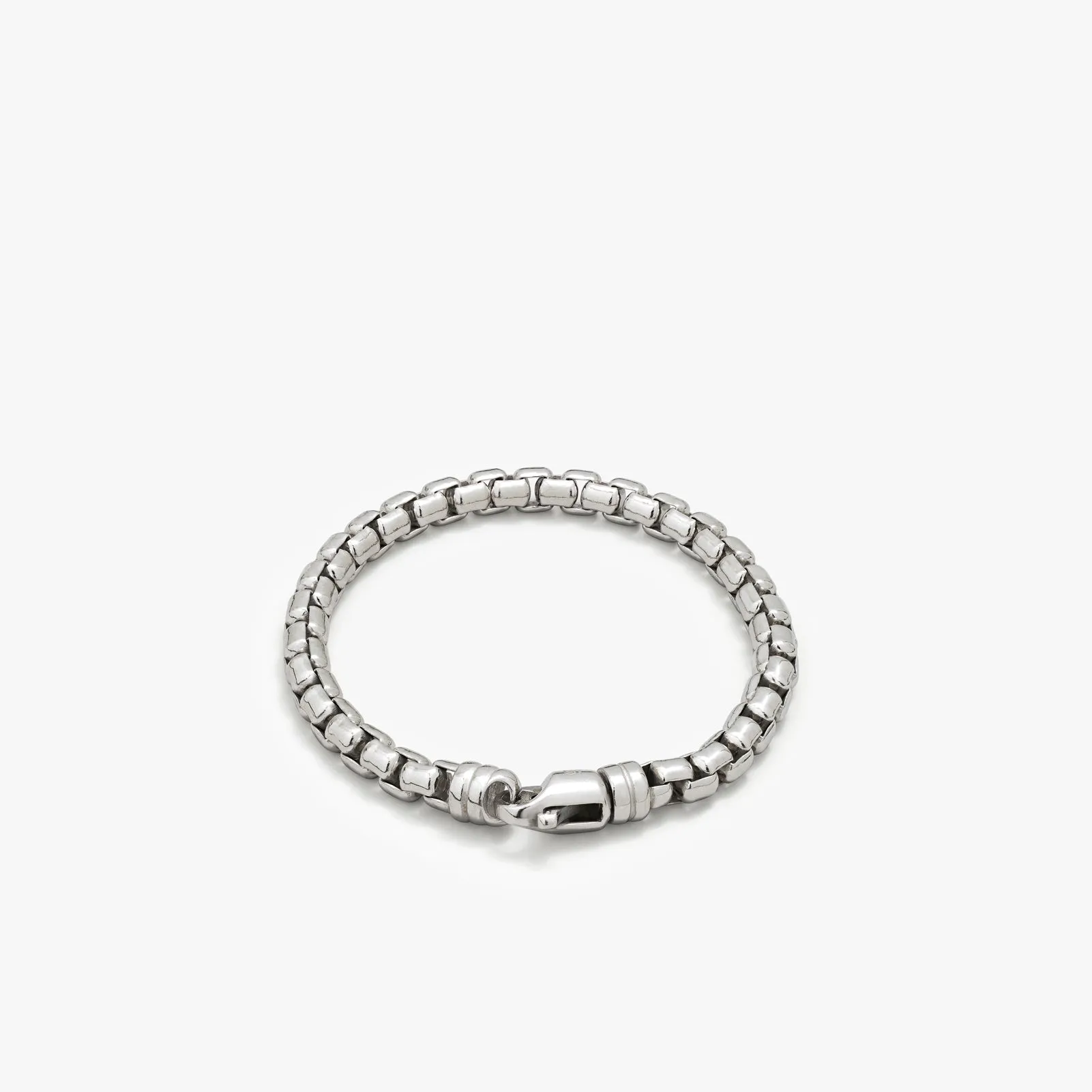 Sterling Silver Round Box Chain Bracelet sold by WP Standard product image thumbnail 3