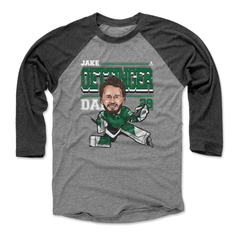 Jake Oettinger Dallas Cartoon WHT sold by 500 Level