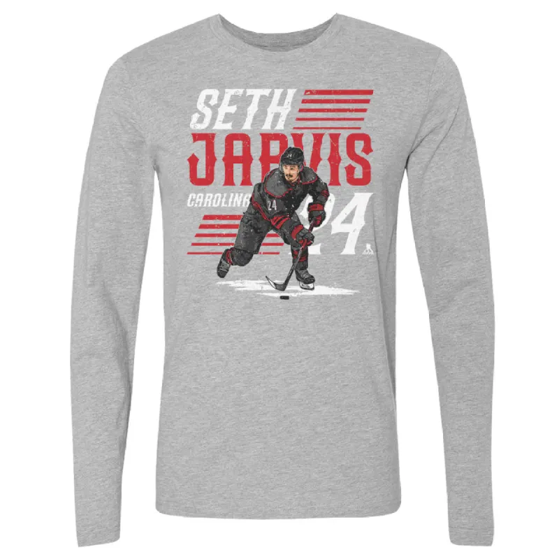 Seth Jarvis Carolina Player Name WHT sold by 500 Level