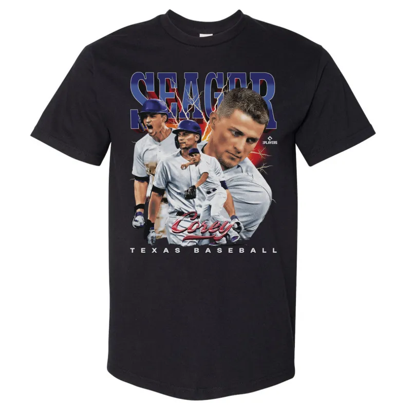 Corey Seager Texas Retro Vintage WHT sold by 500 Level