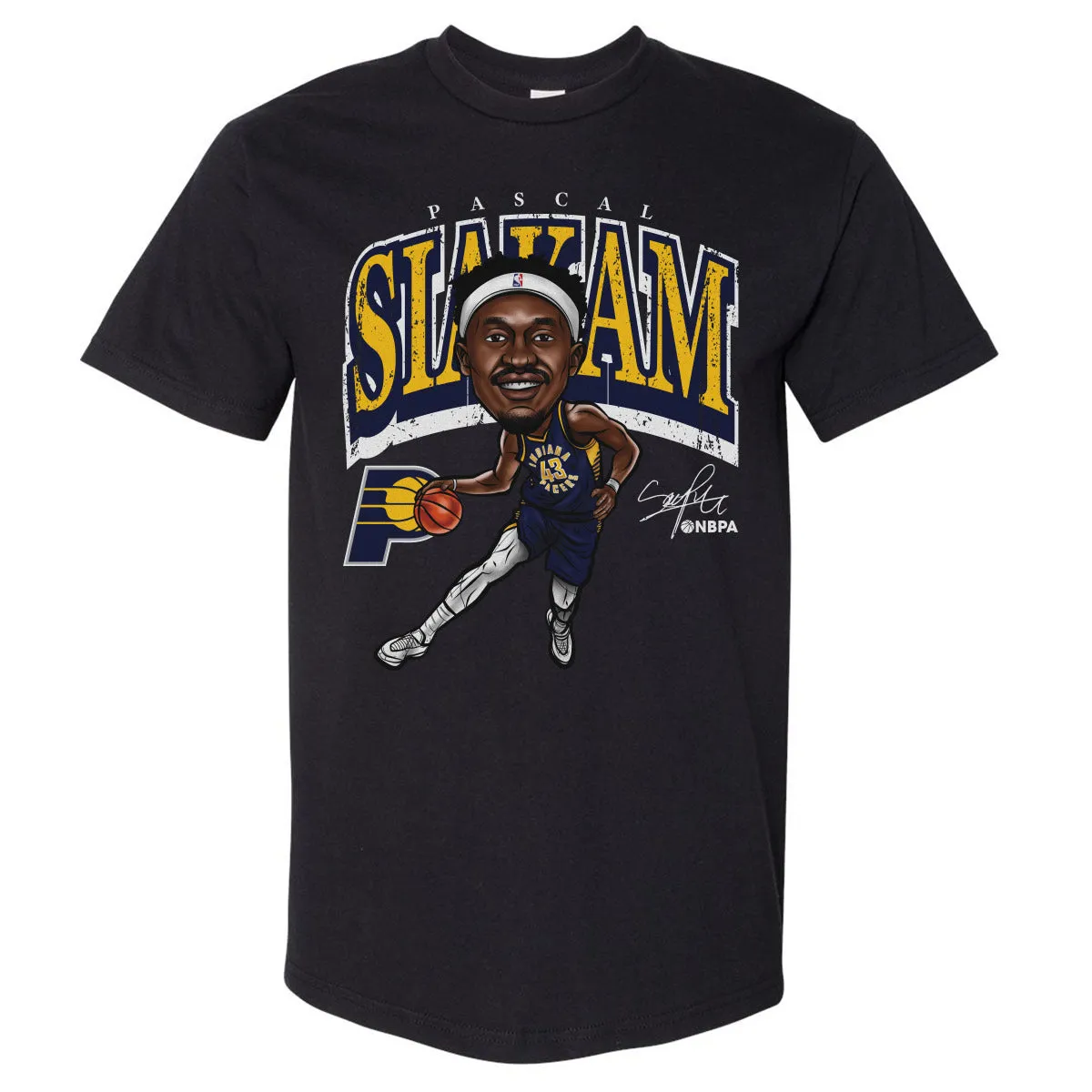 Pascal Siakam Indiana Pacers Cartoon WHT sold by 500 Level