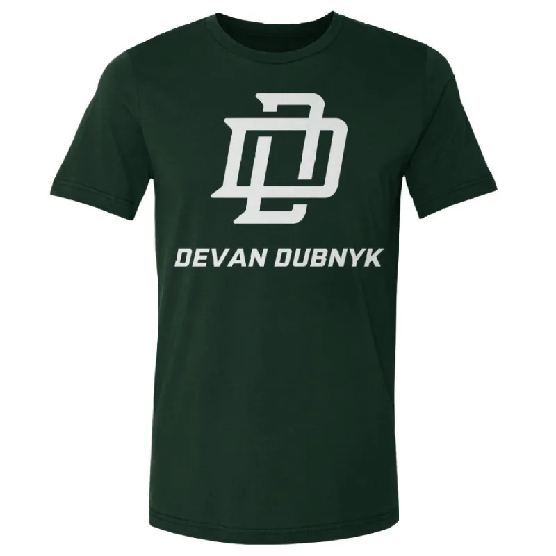 Devan Dubnyk Minnesota Logo WHT sold by 500 Level