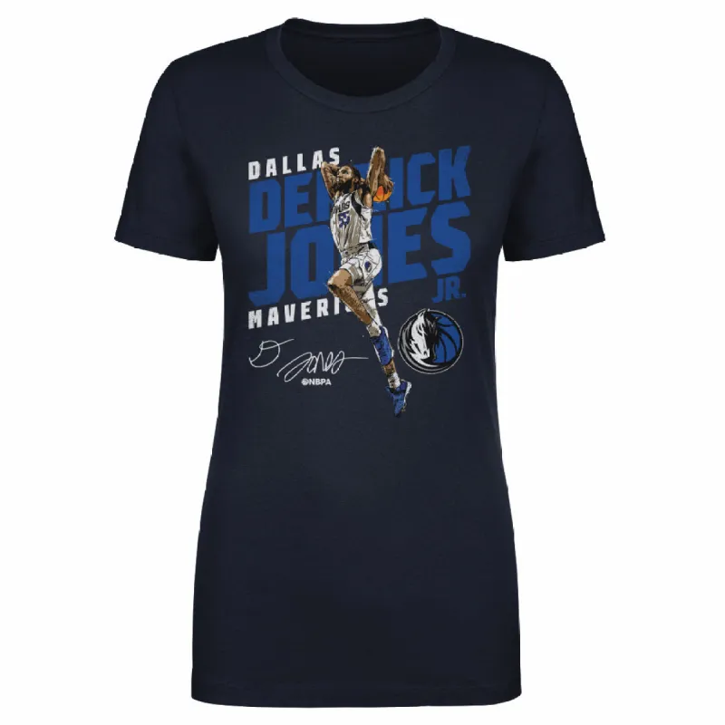 Derrick Jones Jr. Dallas Mavericks Slant WHT sold by 500 Level