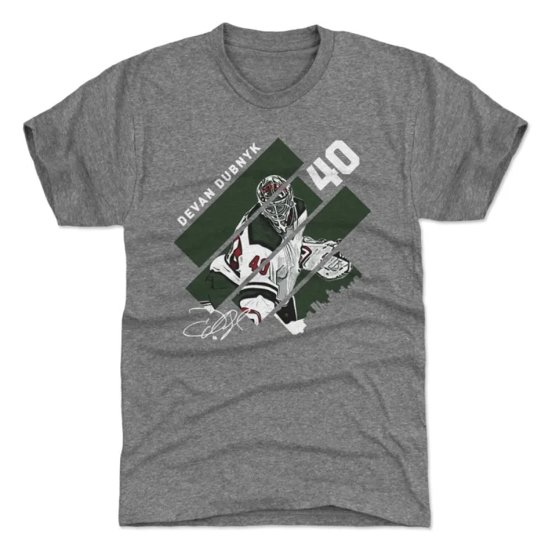 Devan Dubnyk Minnesota Stripes WHT sold by 500 Level