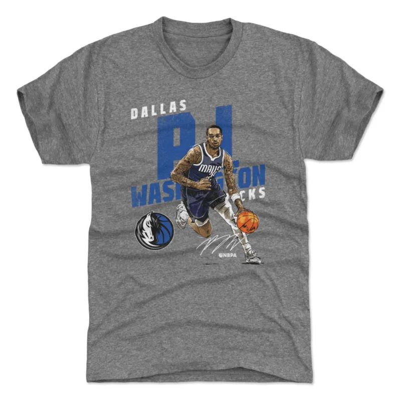 P.J. Washington Dallas Mavericks Slant WHT sold by 500 Level