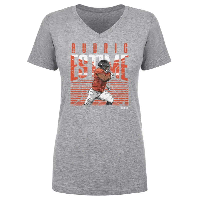 Audric Estime Denver Player Name WHT sold by 500 Level