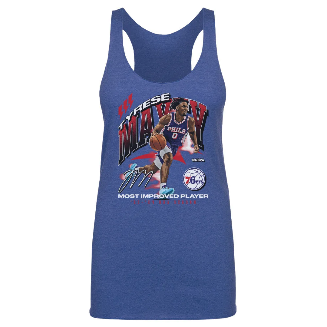 Tyrese Maxey Philadelphia 76ers 2024 NBA Most Improved Award WHT sold by 500 Level product image thumbnail 3