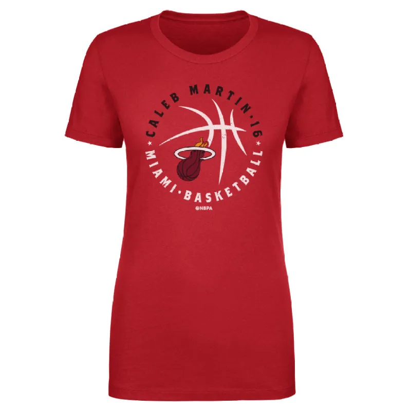 Caleb Martin Miami Heat Player Ball WHT sold by 500 Level