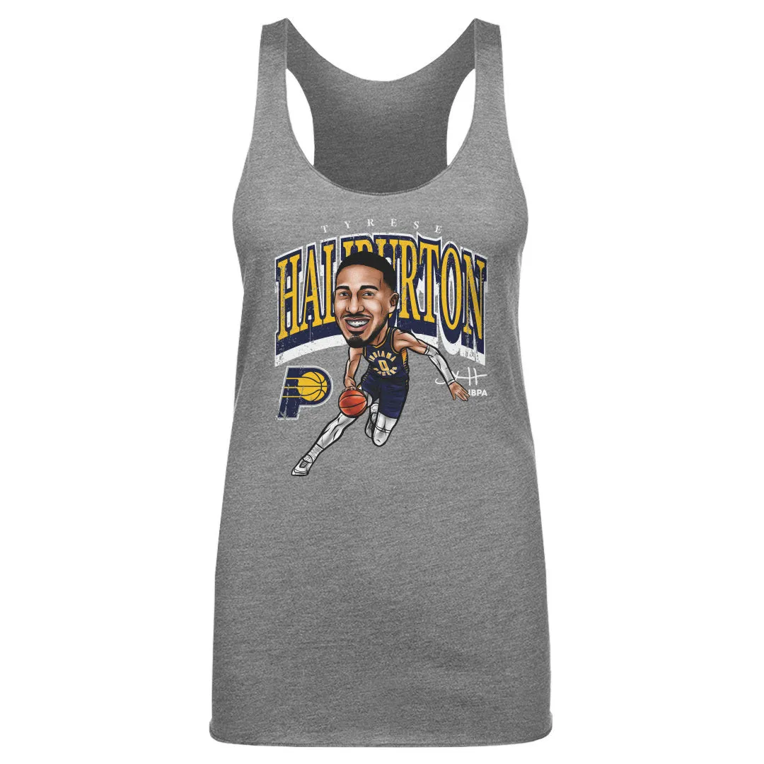 Tyrese Haliburton Indiana Pacers Cartoon WHT sold by 500 Level