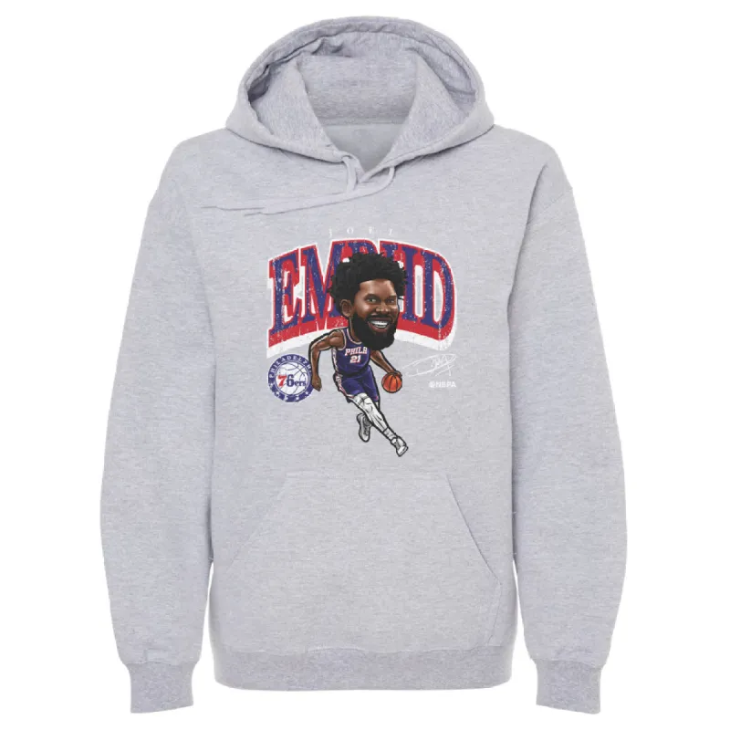 Joel Embiid Philadelphia 76ers Cartoon WHT sold by 500 Level
