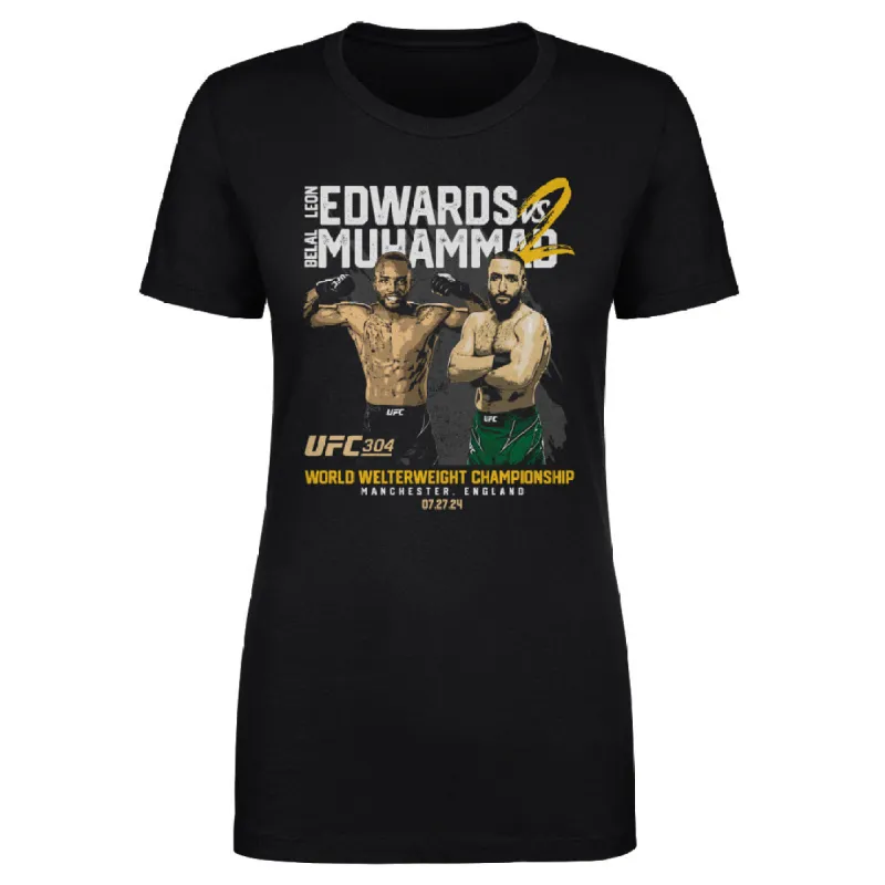 UFC 304 Leon Edwards Vs. Belal Muhammad 2 WHT sold by 500 Level