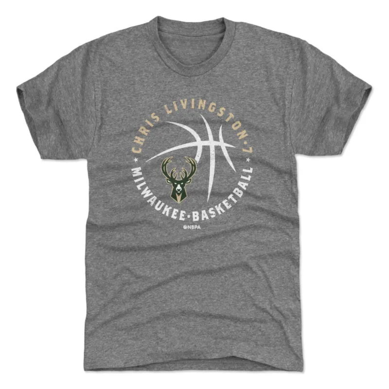 Chris Livingston Milwaukee Bucks Player Ball WHT sold by 500 Level