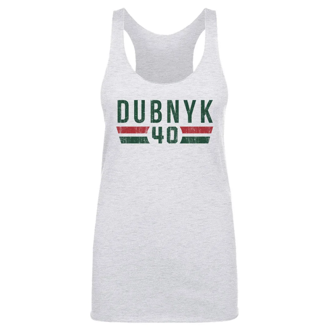 Devan Dubnyk Minnesota Font sold by 500 Level