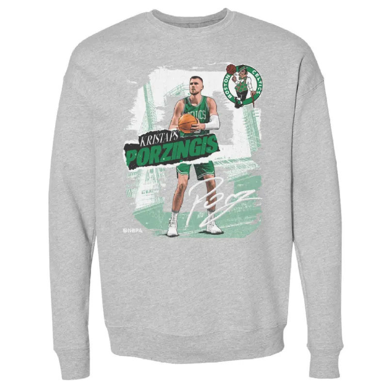 Kristaps Porzingis Boston Celtics Rough WHT sold by 500 Level