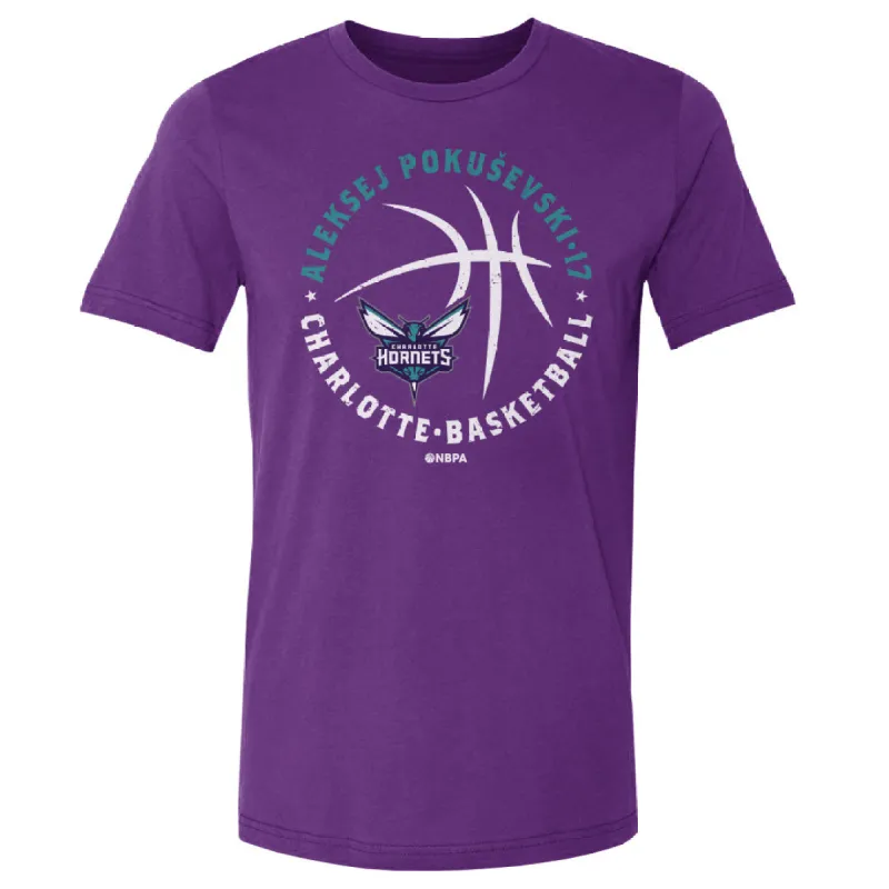 Aleksej Pokusevski Charlotte Hornets Player Ball WHT sold by 500 Level