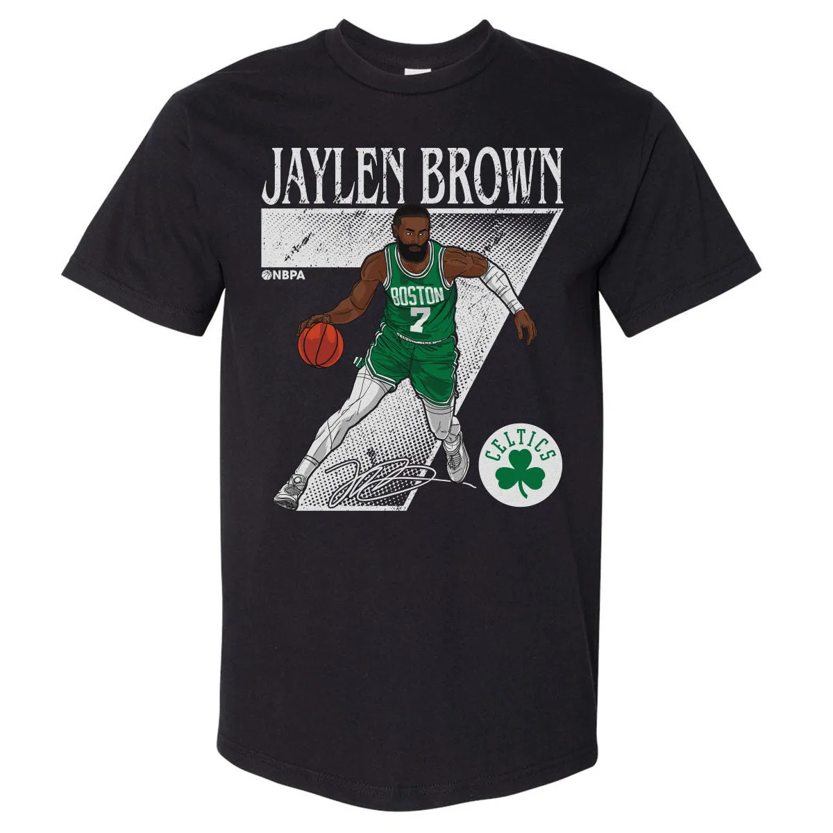 Jaylen Brown Boston Celtics Number WHT sold by 500 Level