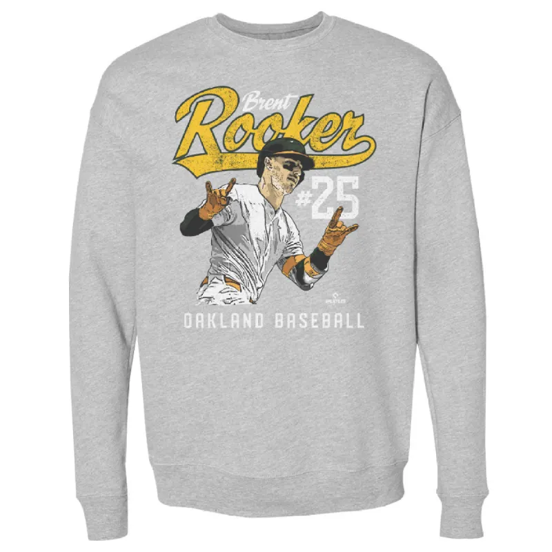 Brent Rooker Oakland Player Name WHT sold by 500 Level