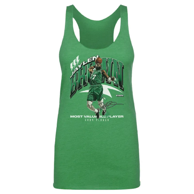 Jaylen Brown Boston 2024 Finals MVP Award WHT sold by 500 Level