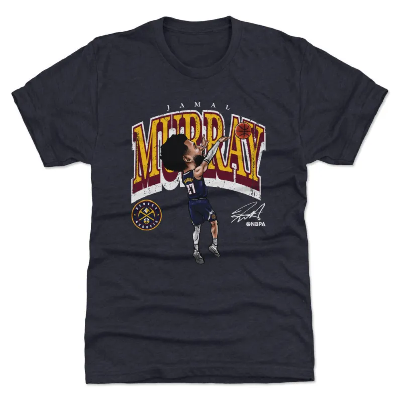 Jamal Murray Denver Nuggets Cartoon WHT sold by 500 Level