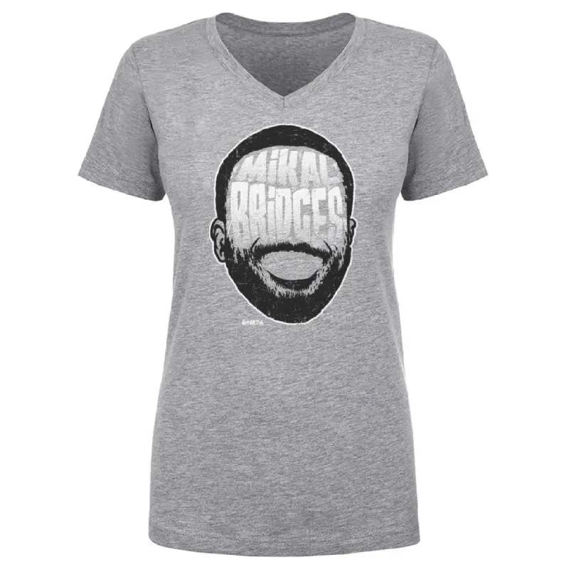 Mikal Bridges New York Player Silhouette WHT sold by 500 Level