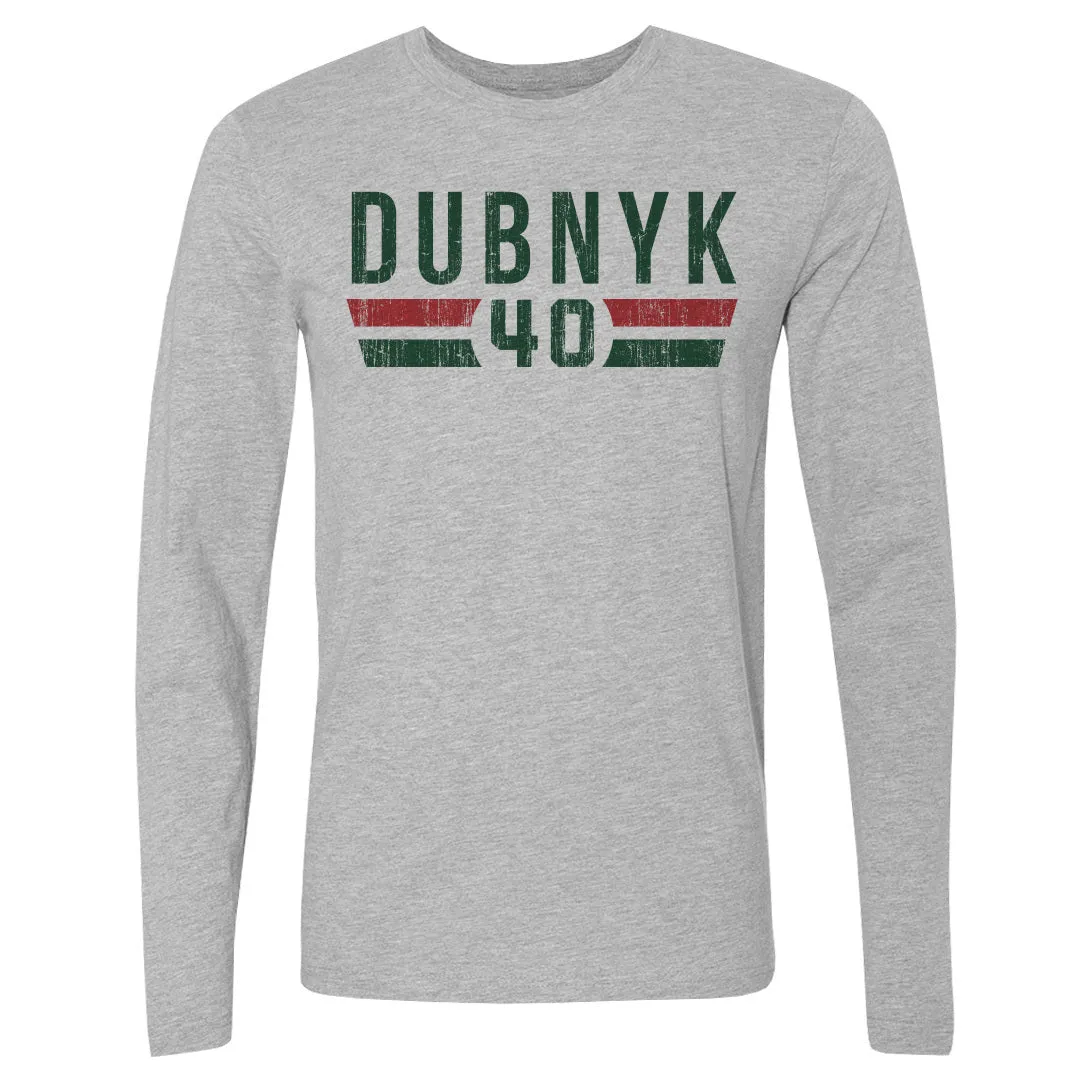 Devan Dubnyk Minnesota Font sold by 500 Level