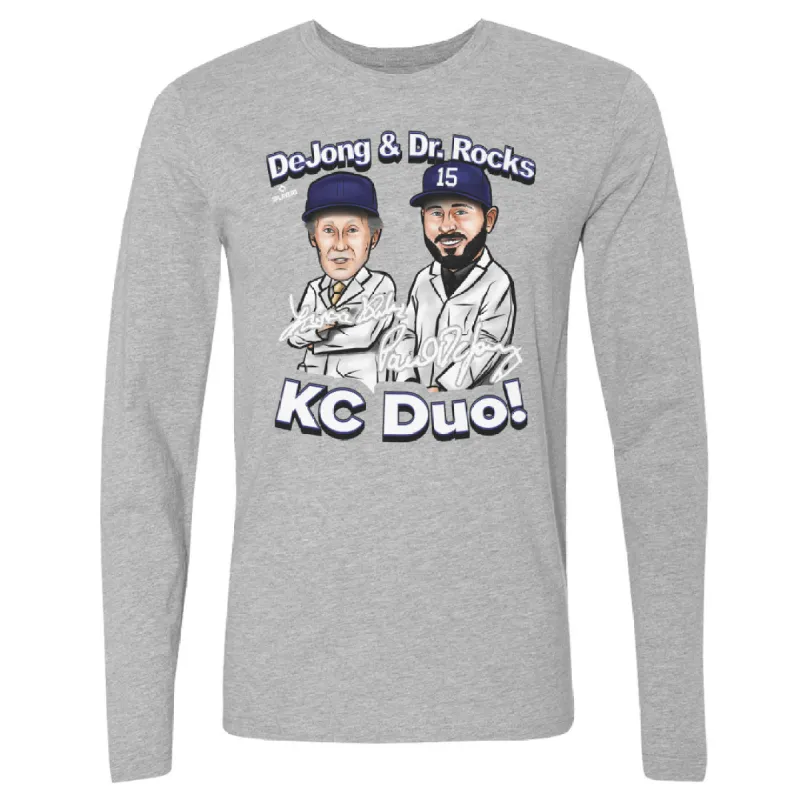 Paul DeJong & Dr. Rocks Kansas City Cartoon WHT sold by 500 Level