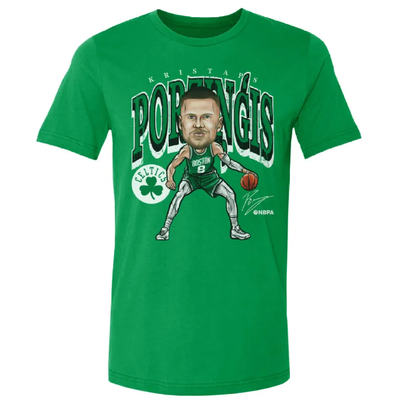 Kristaps Porzingis Boston Celtics Cartoon WHT sold by 500 Level