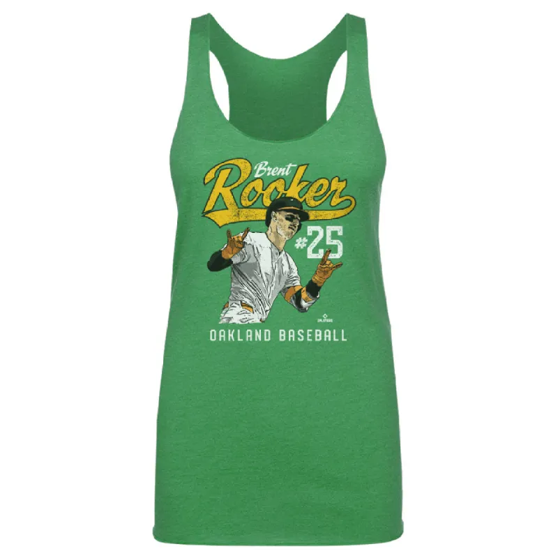 Brent Rooker Oakland Player Name WHT sold by 500 Level
