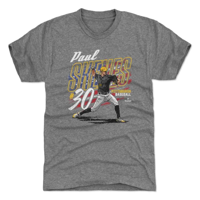 Paul Skenes Pittsburgh American Flag WHT sold by 500 Level