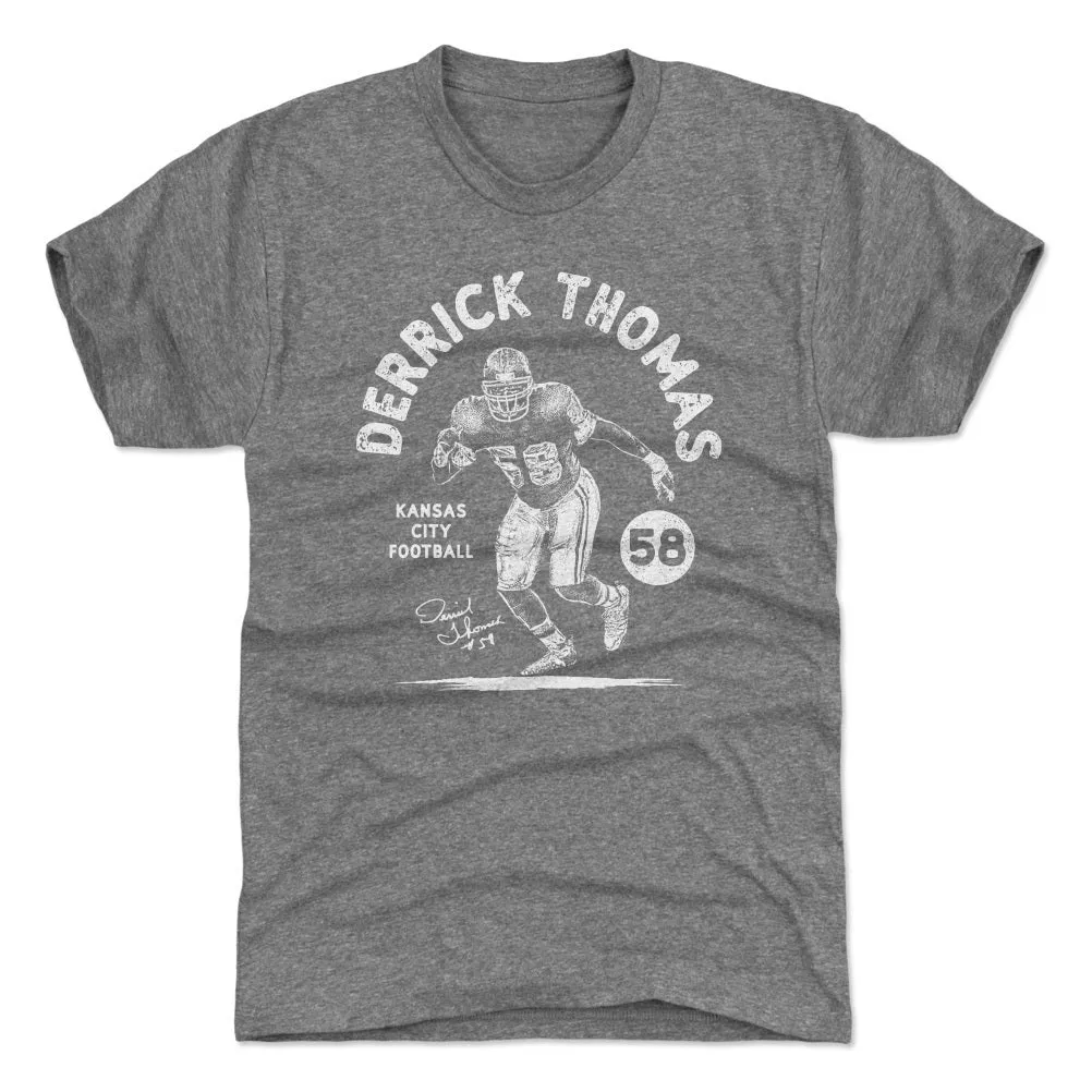 Derrick Thomas Kansas CIty Stamp WHT sold by 500 Level