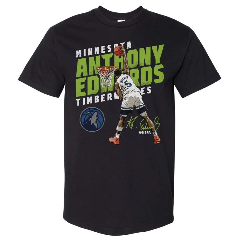 Anthony Edwards Minnesota Timberwolves Slant WHT sold by 500 Level