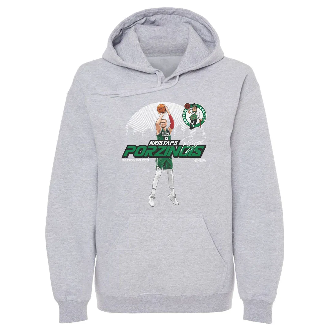 Kristaps Porzingis Boston Celtics Skyline WHT sold by 500 Level
