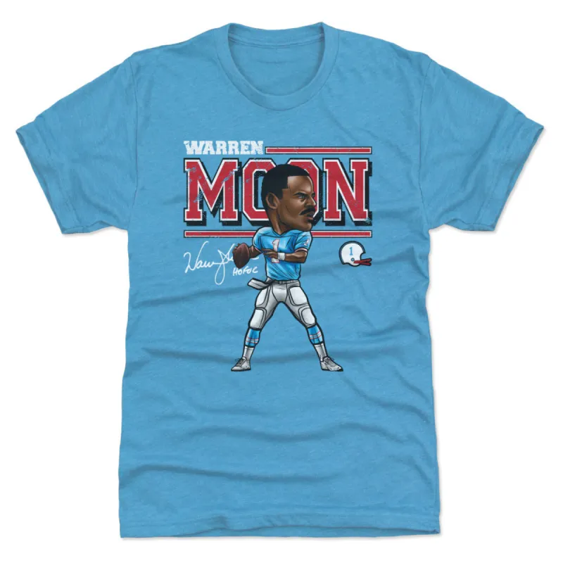 Warren Moon Houston Cartoon WHT sold by 500 Level