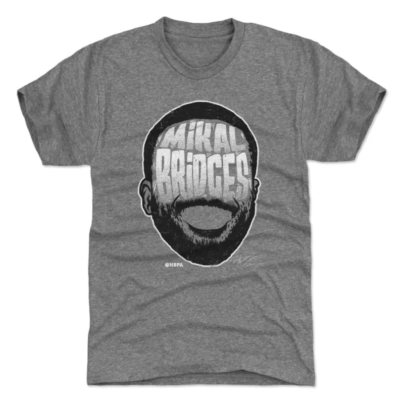 Mikal Bridges New York Player Silhouette WHT sold by 500 Level