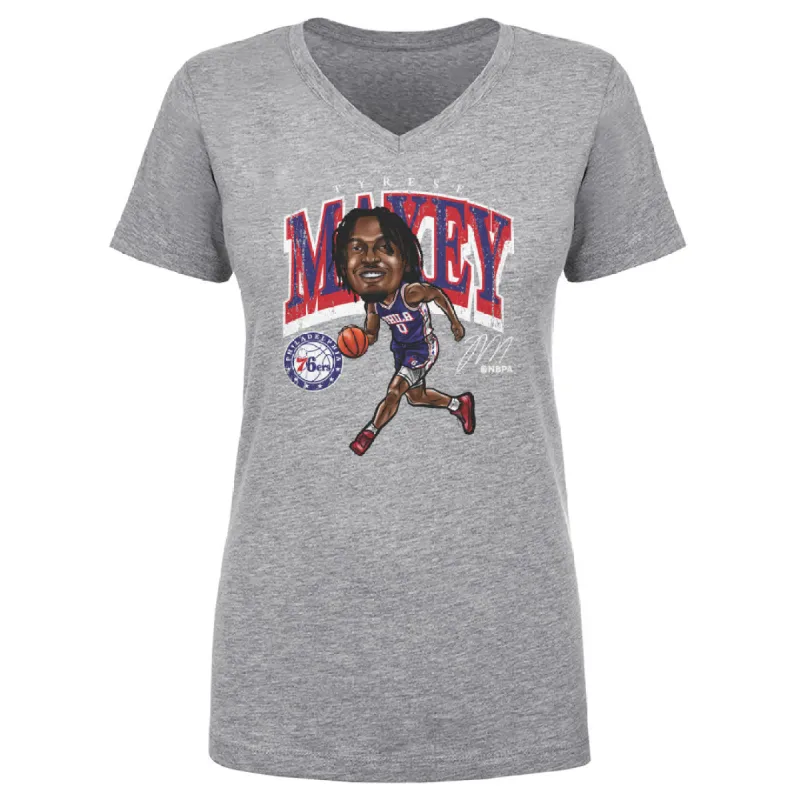 Tyrese Maxey Philadelphia 76ers Cartoon WHT sold by 500 Level