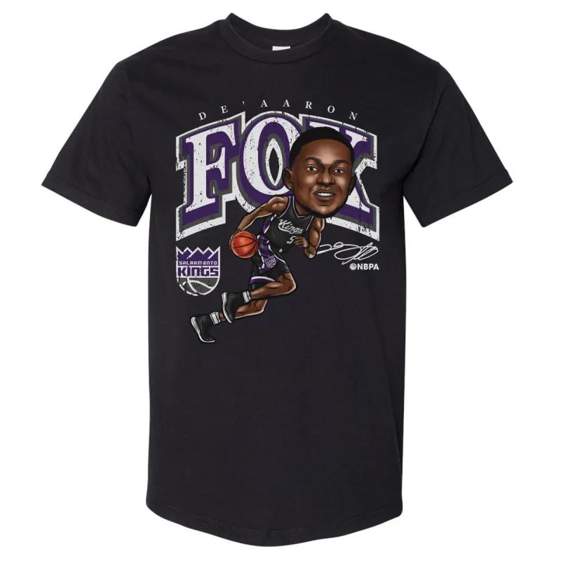 De'Aaron Fox Sacramento Kings Cartoon WHT sold by 500 Level