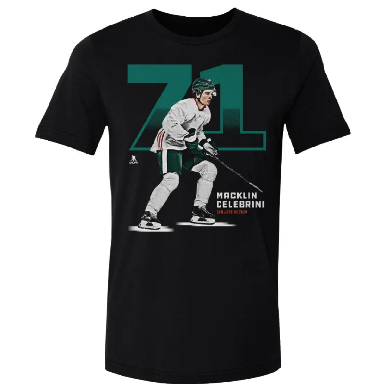 Macklin Celebrini San Jose Outline WHT sold by 500 Level