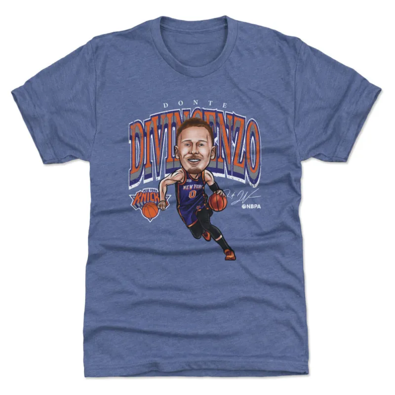 Donte DiVincenzo New York Knicks Cartoon WHT sold by 500 Level