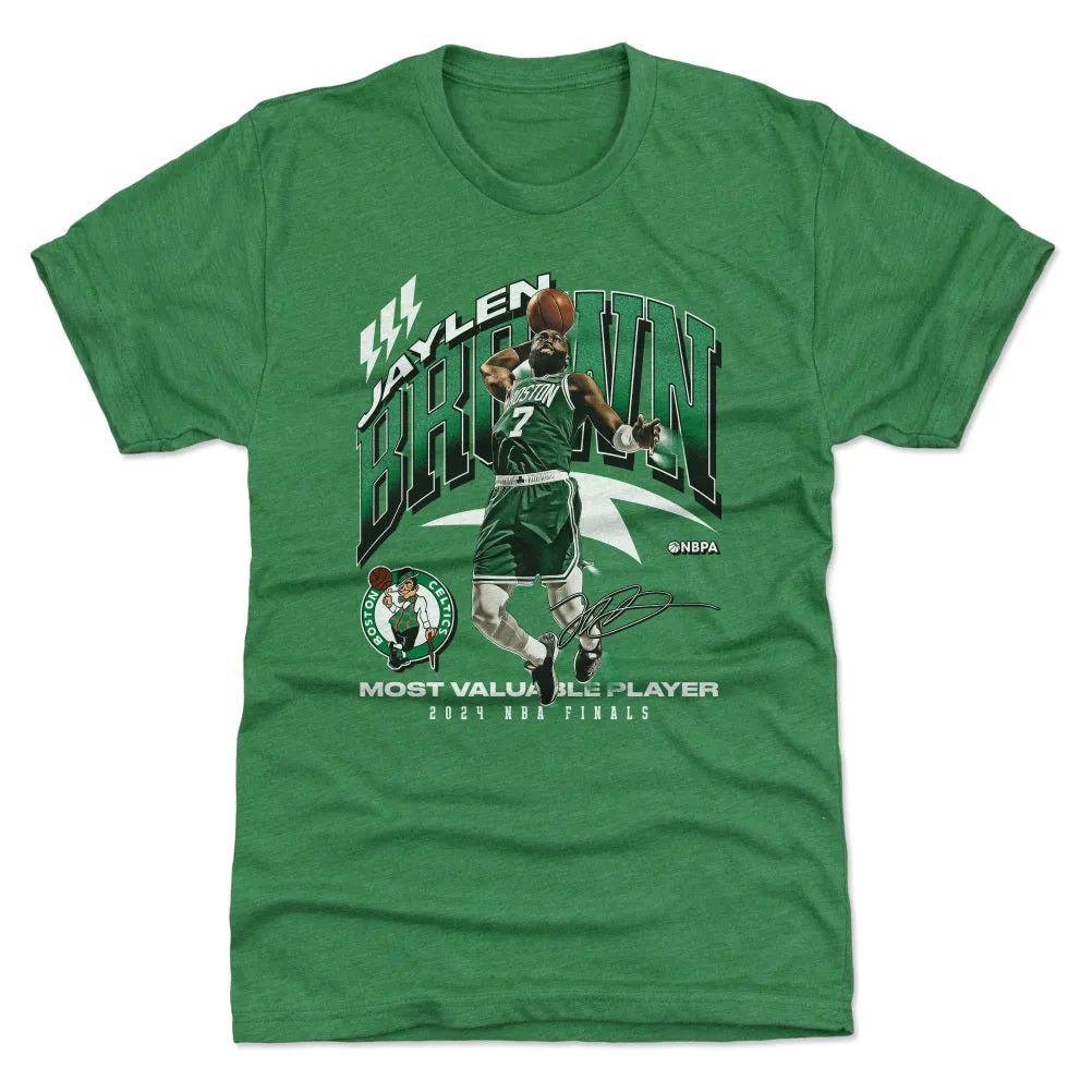 Jaylen Brown Boston Celtics 2024 NBA Finals MVP Award WHT sold by 500 Level