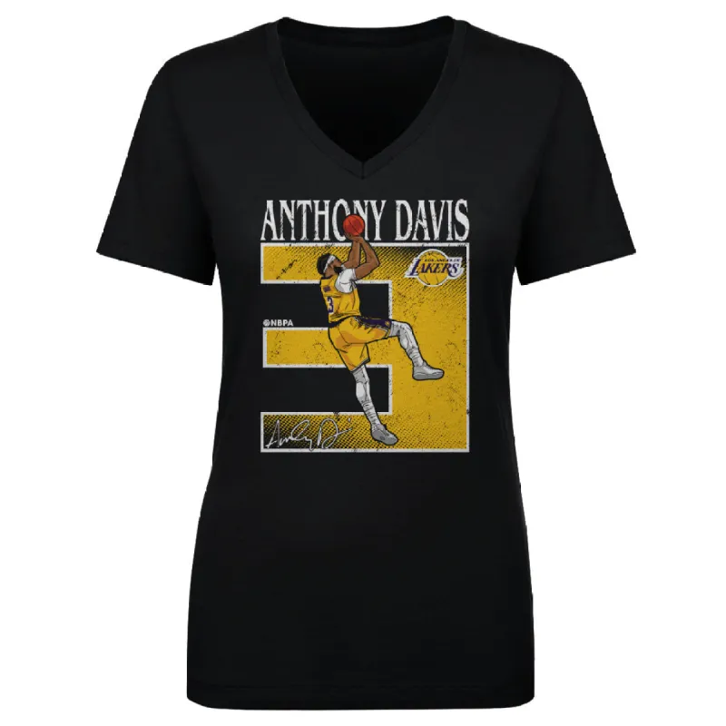 Anthony Davis Los Angeles Lakers Number WHT sold by 500 Level