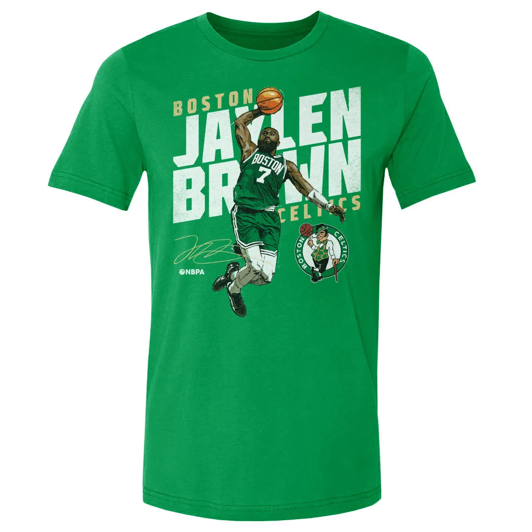 Jaylen Brown Boston Celtics Slant WHT sold by 500 Level